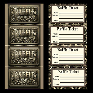 Guld Raffle Biljett