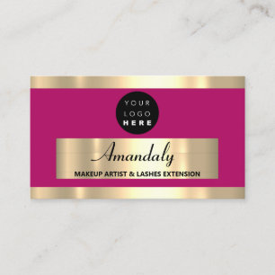Guld Ram Beautique Shop Rosa VIP Visitkort