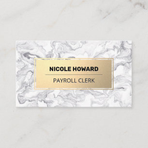 Guld Ram Marble Design Visitkort