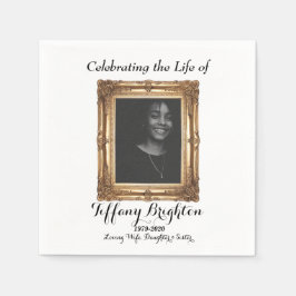 Guld Ram Memorial Napkins Pappersservett