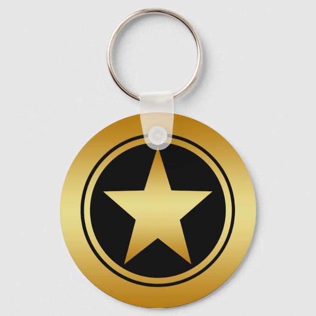 GULD RAM STJÄRNA NYCKELRING (Framsida)
