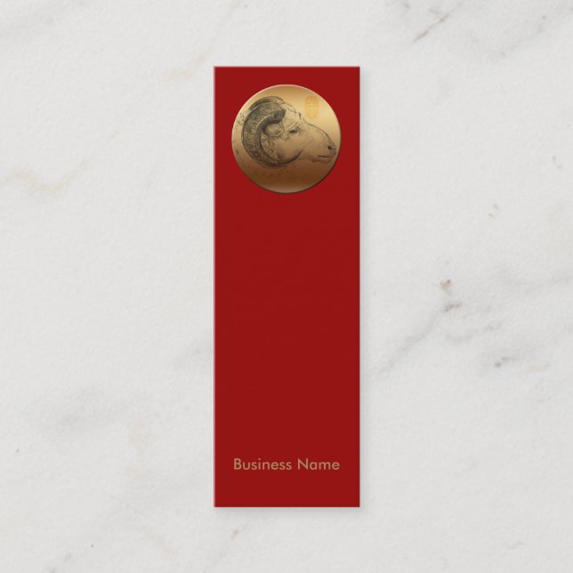 Guld- ramma kinesiska kort för Zodiac B för det (Framsida)