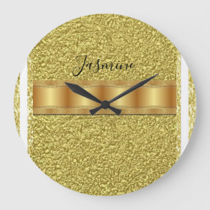 Guld Rand Clock Stor Klocka