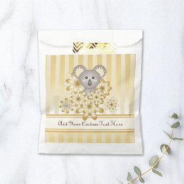 Guld Rand Koala Baby Shower/Barns födelsedag