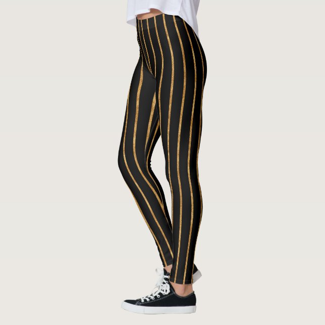 Guld Rand Leggings (Vänster)