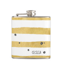 Guld Rand och svarta prickar, monogram Mönster-kol