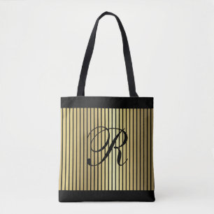 Guld Rand över valfri Färg med Monogram Tygkasse