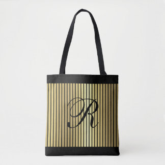 Guld Rand över valfri Färg med Monogram Tygkasse
