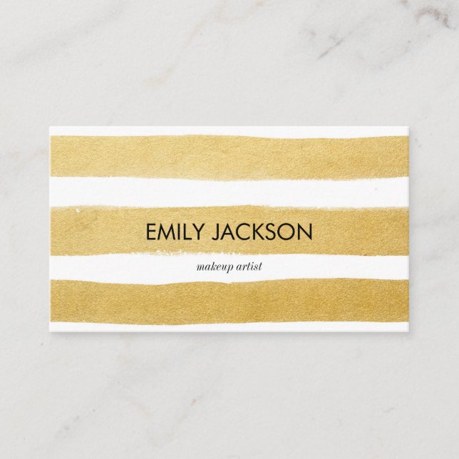 Guld- rand visitkort (Framsida)