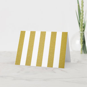 Guld Rand, Vita Rand,, Stripe Mönster Kort