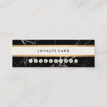 Guld- randlojalitet för Minimalist modern svart