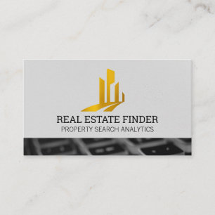 Guld Real Gods Logotyp TANGENTBORD Visitkort