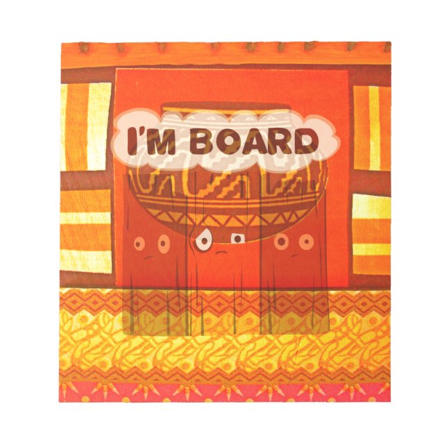 Guld Red African Traditional Färg Print Anteckningsblock (Framsida)