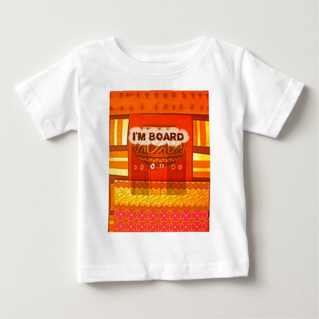 Guld Red African Traditional Färg Print T Shirt (Framsida)