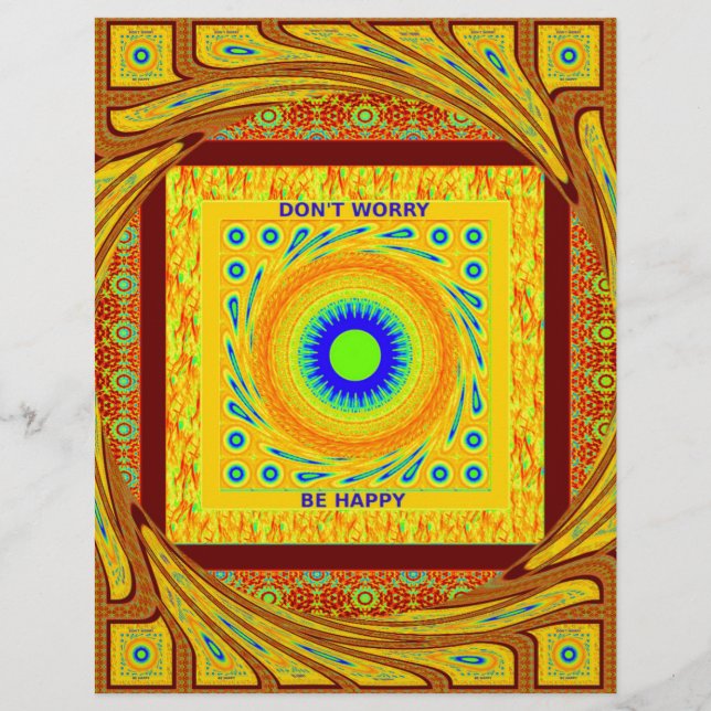 Guld Red African Traditional Färg Vector Design (Framsida)