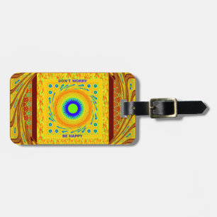 Guld Red African Traditional Färg Vector Design Bagagebricka