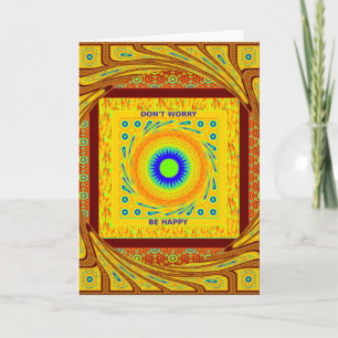Guld Red African Traditional Färg Vector Design Kort