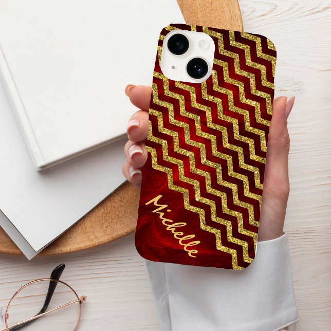 Guld Red Chevron Personlig (Skapare uppladdad)