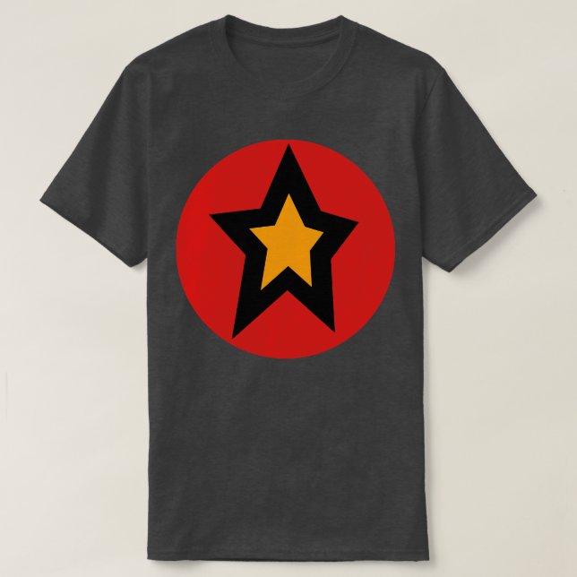 Guld Red Circle Graphic T Shirt (Design framsida)