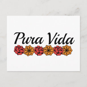 Guld & Red Marigold Pura Vida Vykort