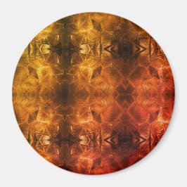 Guld Red Sheen Elegant Textured Glass look Magnet
