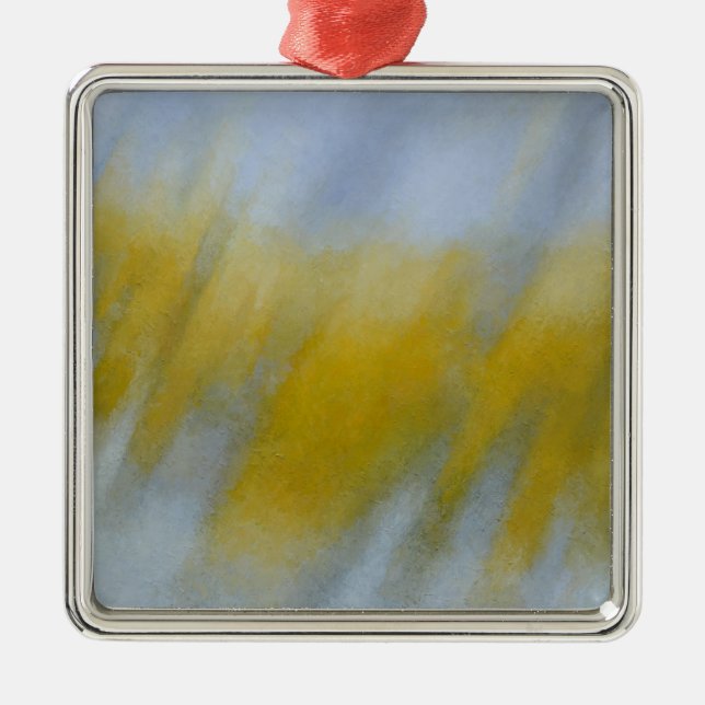 Guld- regna julgransprydnad metall (Framsidan)