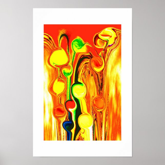 Guld regnkunst poster (Framsidan)