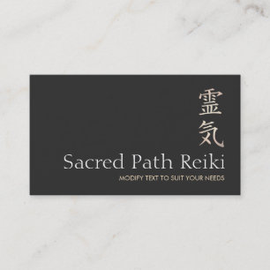 Guld Reiki Master Symbol 1 Visitkort