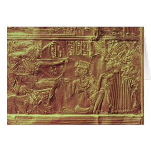 Guld- relikskrin, Tutankhamuns skatt Hälsningskort