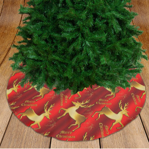 Guld renare God jul Red Julgransmatta Borstad Polyester
