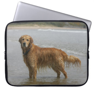 Guld- Retreiver i havet Laptop Fodral
