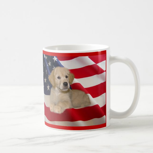 Guld- Retriever all amerikanvalpmugg Kaffemugg (Höger)