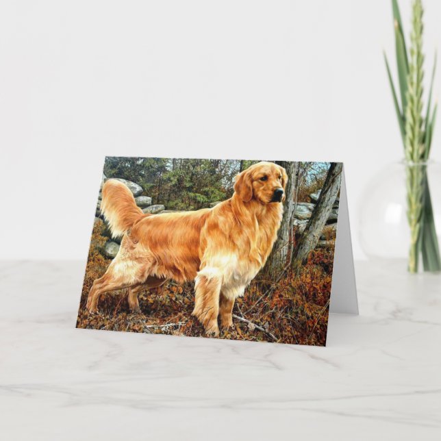 Guld Retriever Big Boy Greeting Card Kort (Framsida)