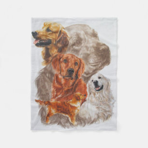 Guld- Retriever Fleecefilt