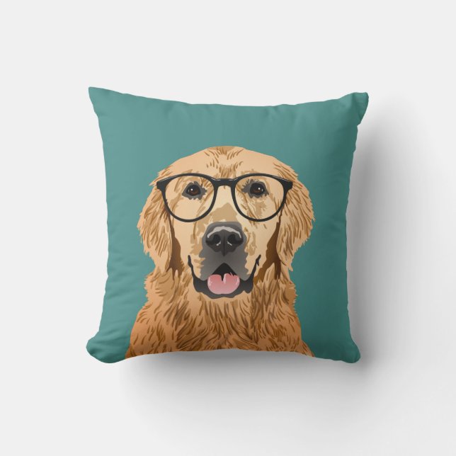 Guld- Retriever för Hipster Kudde (Framsida)