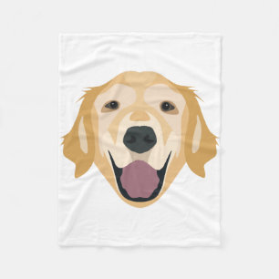 Guld- Retriever för illustration Fleecefilt
