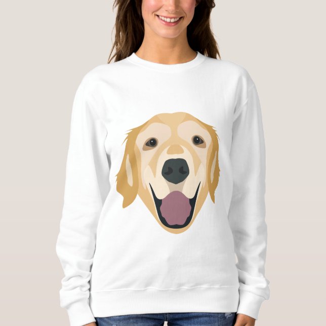Guld- Retriever för illustration Tee Shirt (Framsida)