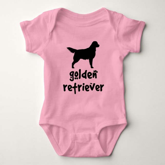 Guld- Retriever för kall text T-shirt (Framsida)