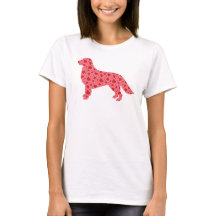 Guld- Retriever för valentinhjärtor