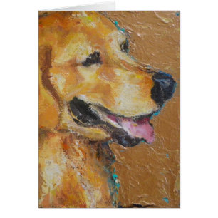 Guld- Retriever Hälsningskort