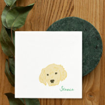 Guld Retriever Hund Cocktail Servetter