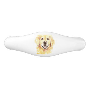 Guld Retriever Hund Husdjur Djur akvarell Handtag