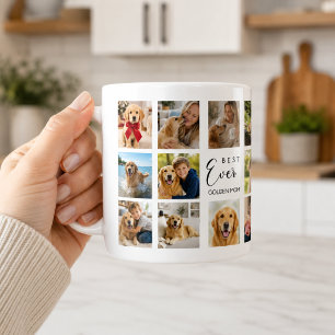 Guld Retriever hund mamma mor fotokollage Kaffemugg