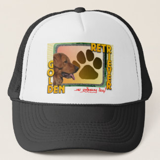 GULD- RETRIEVER! INGEN DET VANLIGAHUND! TRUCKERKEPS