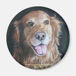 Guld- Retriever Magnet