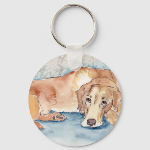Guld- Retriever Nyckelring