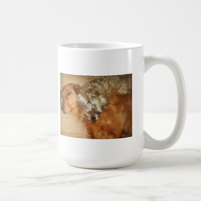 Guld- Retriever och Maltipoo - bästa vän Kaffemugg (Höger)