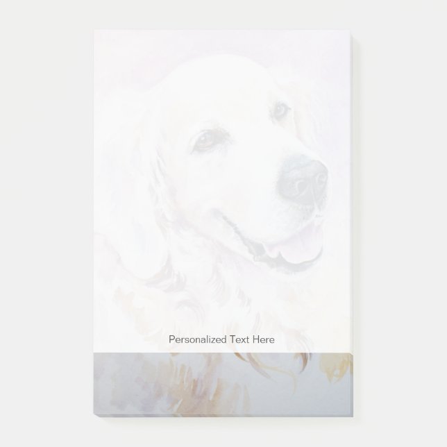 Guld- retriever post-it block (Framsida)