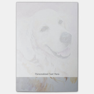 Guld- retriever post-it block