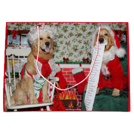 Guld- Retriever Santa och Fru Claus